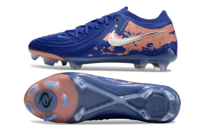 Men's Nike Phantom Luna Elite FG Firm Ground Low-Tops Football Boots - Blue/White/Red