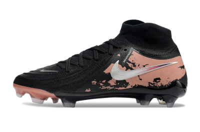 Men's Nike Phantom Luna Elite NU FG Firm Ground High-Tops Football Boots - Black/White/Red
