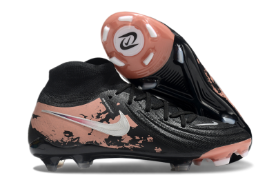 Men's Nike Phantom Luna Elite NU FG Firm Ground High-Tops Football Boots - Black/White/Red