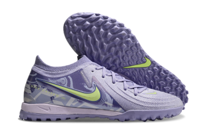 Men's Nike Phantom GX 2 Elite TF Artificial Turf Low-Tops Football Shoes - Purple/Yellow/White