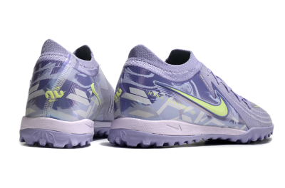 Men's Nike Phantom GX 2 Elite TF Artificial Turf Low-Tops Football Shoes - Purple/Yellow/White