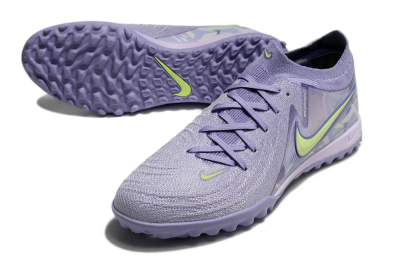 Men's Nike Phantom GX 2 Elite TF Artificial Turf Low-Tops Football Shoes - Purple/Yellow/White