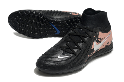 Men's Nike Phantom Luna Elite TF Artificial Turf High-Tops Football Shoes - Black/White/Red