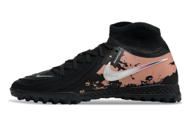 Men's Nike Phantom Luna Elite TF Artificial Turf High-Tops Football Shoes - Black/White/Red