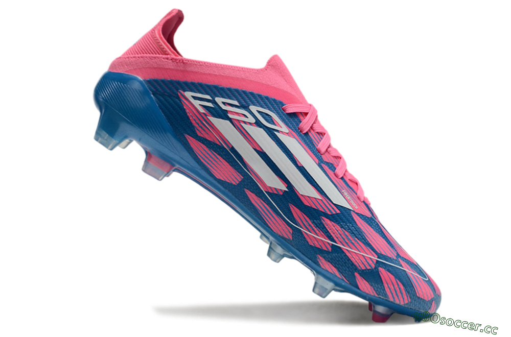 Unisex Adidas F50 Elite FG Firm Ground Low-Tops Football Boots - Blue/White/Red 5