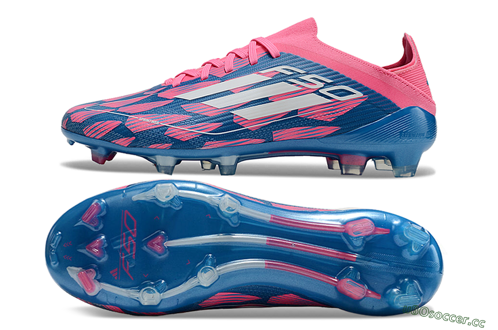 Unisex Adidas F50 Elite FG Firm Ground Low-Tops Football Boots - Blue/White/Red 1