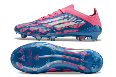 Unisex Adidas F50 Elite FG Firm Ground Low-Tops Football Boots - Blue/White/Red