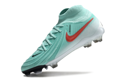 Men's Nike Phantom Luna Elite FG Firm Ground High-Tops Football Boots - Jade/Red/White