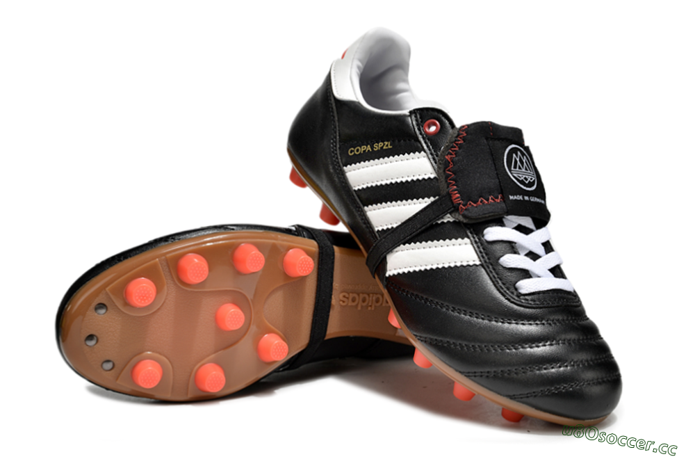 Men's Adidas Copa Mundial FG Firm Ground Low-Tops Football Boots - Black/White/Red 3