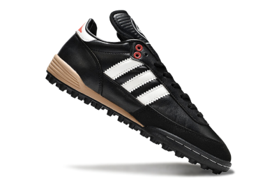 Men's Adidas Mundial Team Astro TF Artificial Turf Low-Tops Football Shoes - Black/White/Red