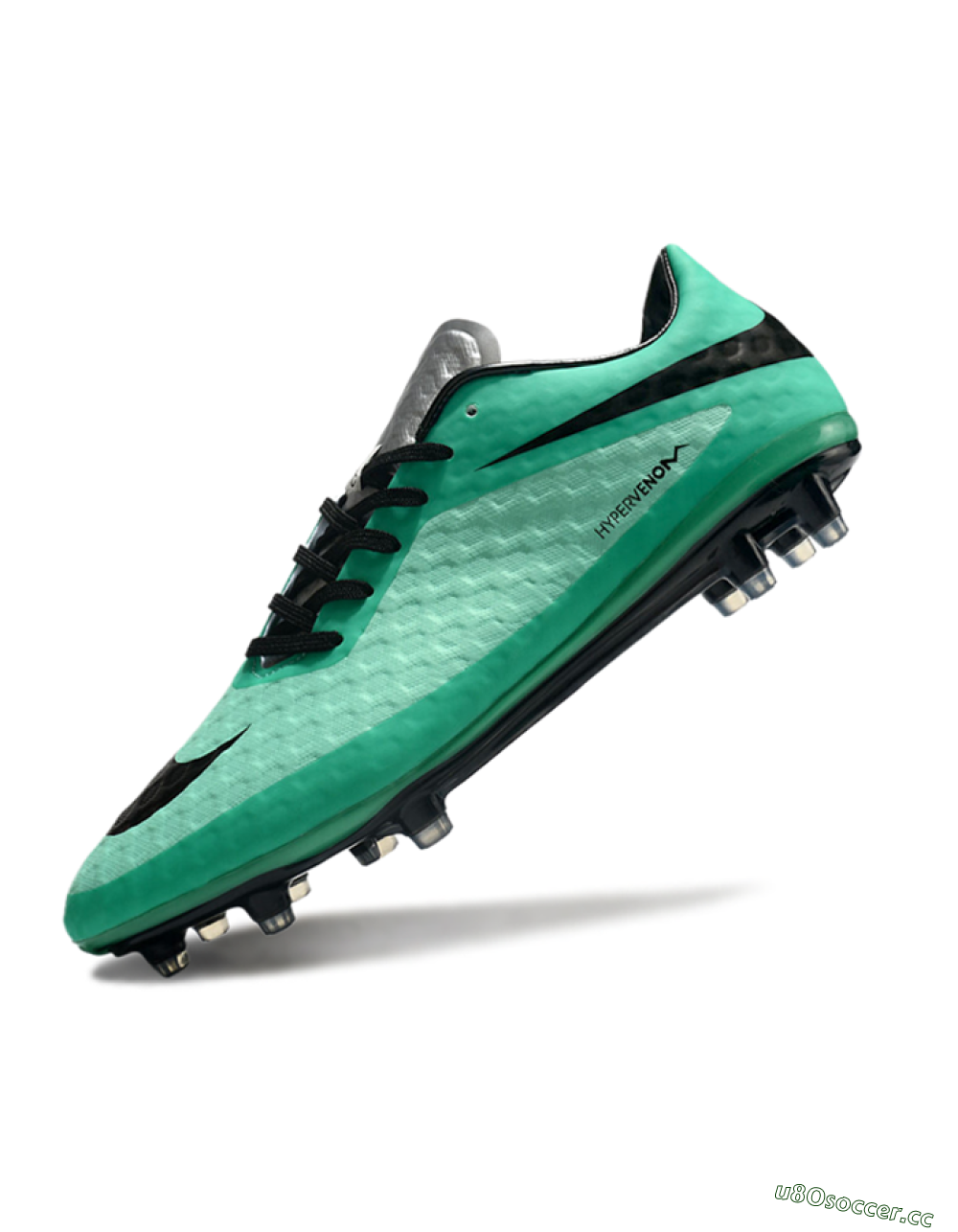 Men's Nike Hypervenom Phantom FG Firm Ground Low-Tops Football Boots - Green/Black/Silver 5