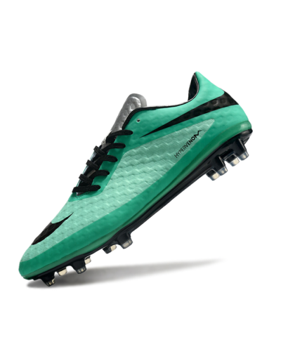 Men's Nike Hypervenom Phantom FG Firm Ground Low-Tops Football Boots - Green/Black/Silver