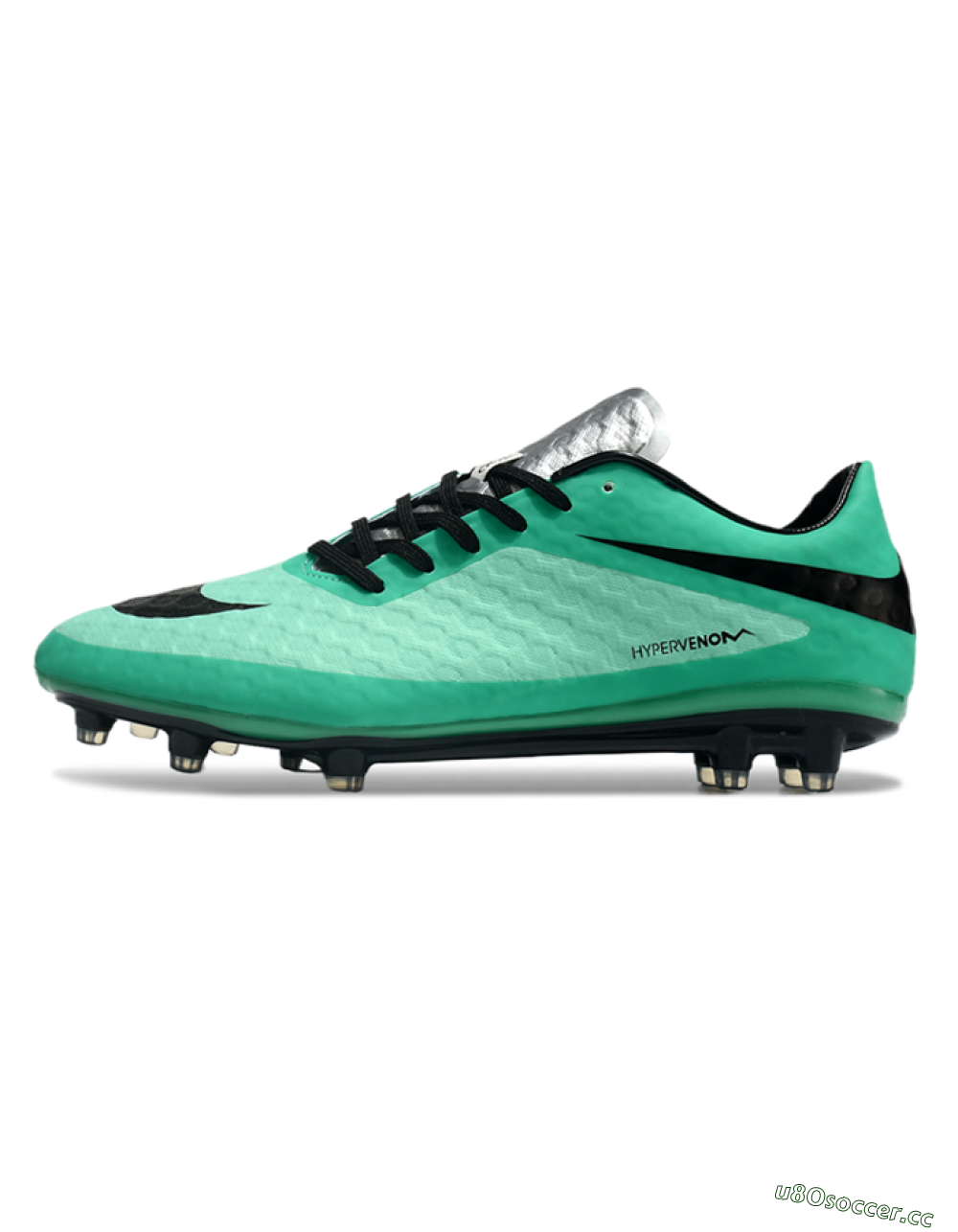Men's Nike Hypervenom Phantom FG Firm Ground Low-Tops Football Boots - Green/Black/Silver 0
