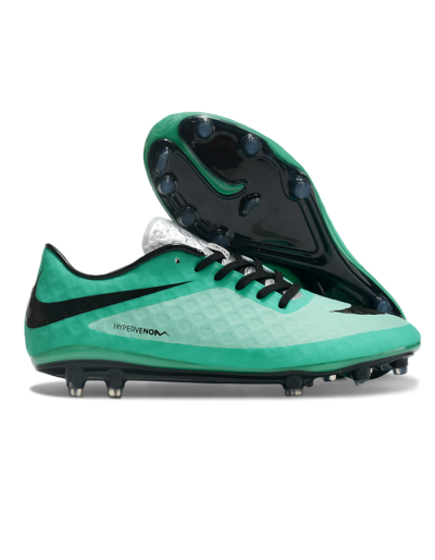 Men's Nike Hypervenom Phantom FG Firm Ground Low-Tops Football Boots - Green/Black/Silver