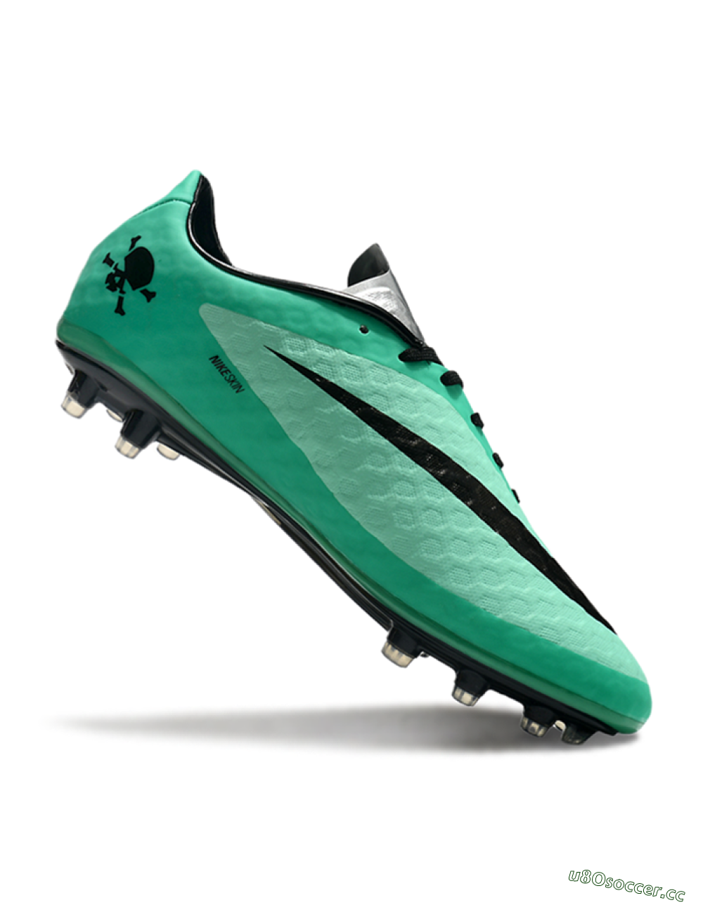Men's Nike Hypervenom Phantom FG Firm Ground Low-Tops Football Boots - Green/Black/Silver 4