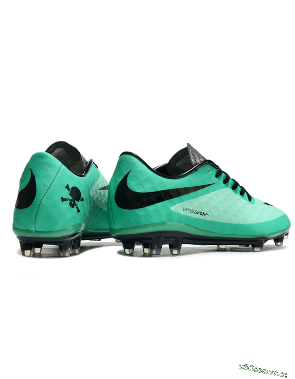 Men's Nike Hypervenom Phantom FG Firm Ground Low-Tops Football Boots - Green/Black/Silver 6
