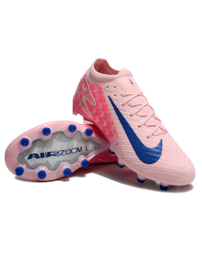 Men's Nike Air Zoom Mercurial Vapor 16 Elite AG Artificial Grass Low-Tops Football Boots - Pink/Blue/White