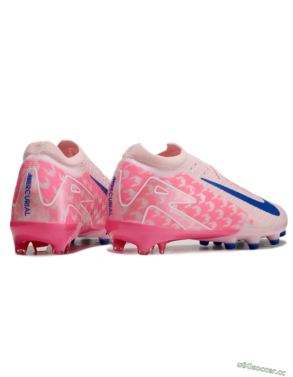 Men's Nike Air Zoom Mercurial Vapor 16 Elite AG Artificial Grass Low-Tops Football Boots - Pink/Blue/White 6