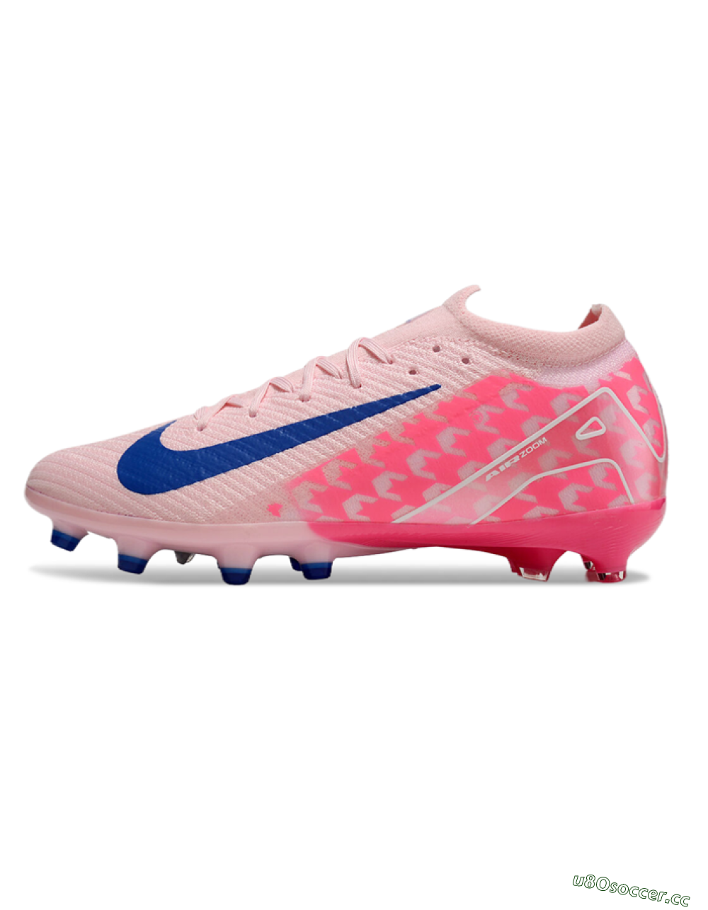 Men's Nike Air Zoom Mercurial Vapor 16 Elite AG Artificial Grass Low-Tops Football Boots - Pink/Blue/White 0