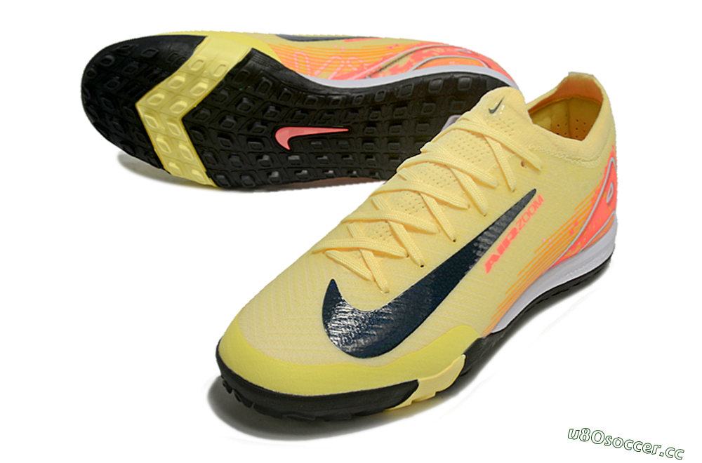 Unisex Nike Air Zoom Mercurial Vapor 16 Elite TF Artificial Turf Low-Tops Football Shoes - Yellow/Black/Red 3