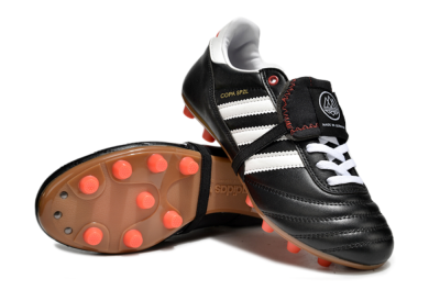 Men's Adidas Mundial Team Astro TF Artificial Turf Low-Tops Football Shoes - Black/White/Red