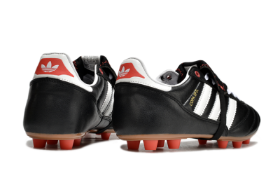 Men's Adidas Mundial Team Astro TF Artificial Turf Low-Tops Football Shoes - Black/White/Red