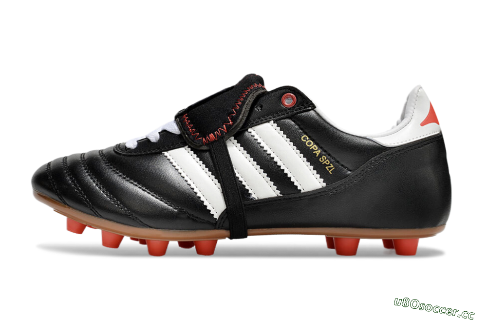 Men's Adidas Mundial Team Astro TF Artificial Turf Low-Tops Football Shoes - Black/White/Red 0
