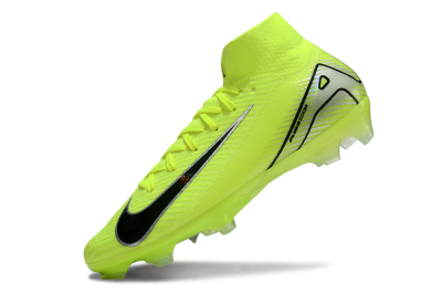 Unisex Nike Air Zoom Mercurial Superfly 10 Elite FG Firm Ground High-Tops Football Boots - Yellow/Black/Silver