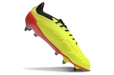 Men's Adidas Predator 24 Elite SG Soft Ground Low-Tops Football Boots - Yellow/Black/Red