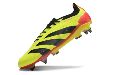 Men's Adidas Predator 24 Elite SG Soft Ground Low-Tops Football Boots - Yellow/Black/Red