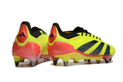 Men's Adidas Predator 24 Elite SG Soft Ground Low-Tops Football Boots - Yellow/Black/Red