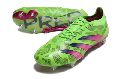 Men's Adidas Predator 24 Elite SG Soft Ground Low-Tops Football Boots - Yellow/Purple/Pink