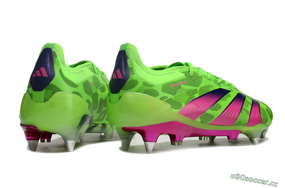 Men's Adidas Predator 24 Elite SG Soft Ground Low-Tops Football Boots - Yellow/Purple/Pink 6