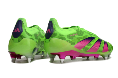 Men's Adidas Predator 24 Elite SG Soft Ground Low-Tops Football Boots - Yellow/Purple/Pink