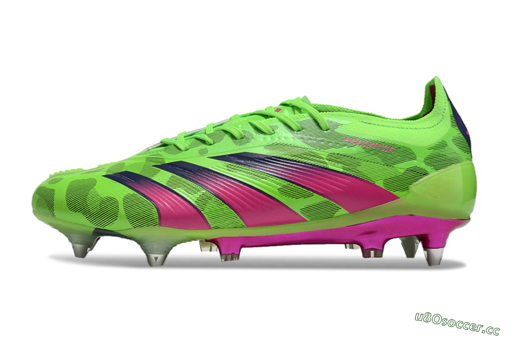 Men's Adidas Predator 24 Elite SG Soft Ground Low-Tops Football Boots - Yellow/Purple/Pink 0