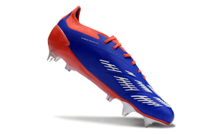 Men's Adidas Predator Elite Foldover Tongue SG Soft Ground Low-Tops Football Boots - Blue/White/Red