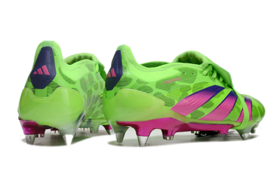 Men's Adidas Predator Elite Foldover Tongue SG Soft Ground Low-Tops Football Boots - Yellow/Purple/Pink