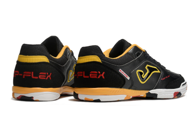 Men's Joma Top Flex IC Indoor & Futsal Low-Tops Football Shoes - Black/Yellow/Red