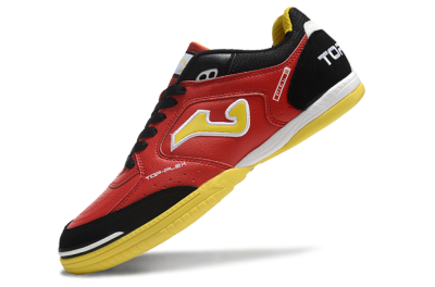 Men's Joma Top Flex IC Indoor & Futsal Low-Tops Football Shoes - Red/Yellow/Black