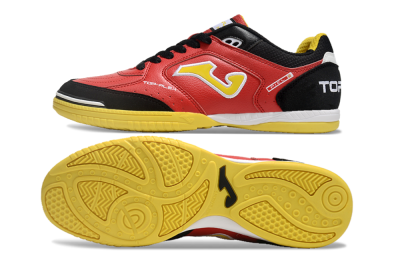 Men's Joma Top Flex IC Indoor & Futsal Low-Tops Football Shoes - Red/Yellow/Black