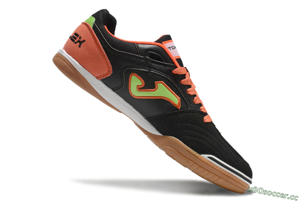 Men's Joma Top Flex IC Indoor & Futsal Low-Tops Football Shoes - Black/Yellow/Red 4