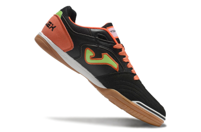 Men's Joma Top Flex IC Indoor & Futsal Low-Tops Football Shoes - Black/Yellow/Red