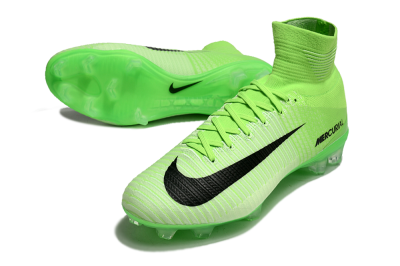 Men's Nike Zoom Superfly 5 Elite FG Firm Ground High-Tops Football Boots - Yellow/Black