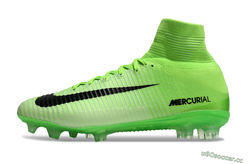 Men's Nike Zoom Superfly 5 Elite FG Firm Ground High-Tops Football Boots - Yellow/Black 0