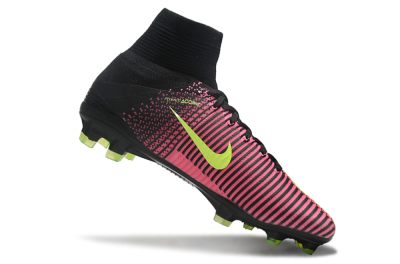 Men's Nike Zoom Superfly 5 Elite FG Firm Ground High-Tops Football Boots - Red/Black/Yellow