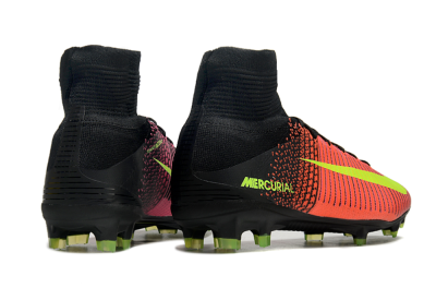 Men's Nike Zoom Superfly 5 Elite FG Firm Ground High-Tops Football Boots - Red/Black/Yellow