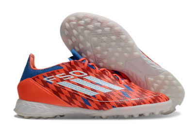 Men's Adidas F50 Pro TF Artificial Turf Low-Tops Football Shoes - Red/White/Blue