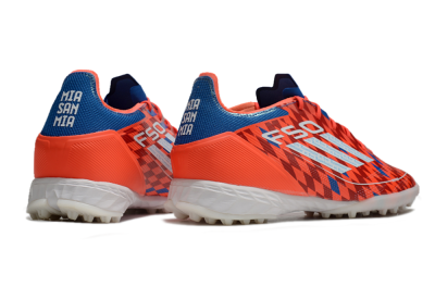 Men's Adidas F50 Pro TF Artificial Turf Low-Tops Football Shoes - Red/White/Blue