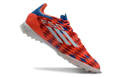 Men's Adidas F50 Pro TF Artificial Turf Low-Tops Football Shoes - Red/White/Blue