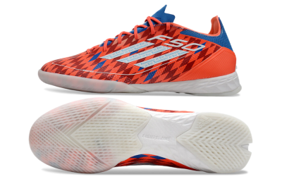 Men's Adidas F50 Pro IC Indoor & Futsal Low-Tops Football Shoes - Red/White/Blue